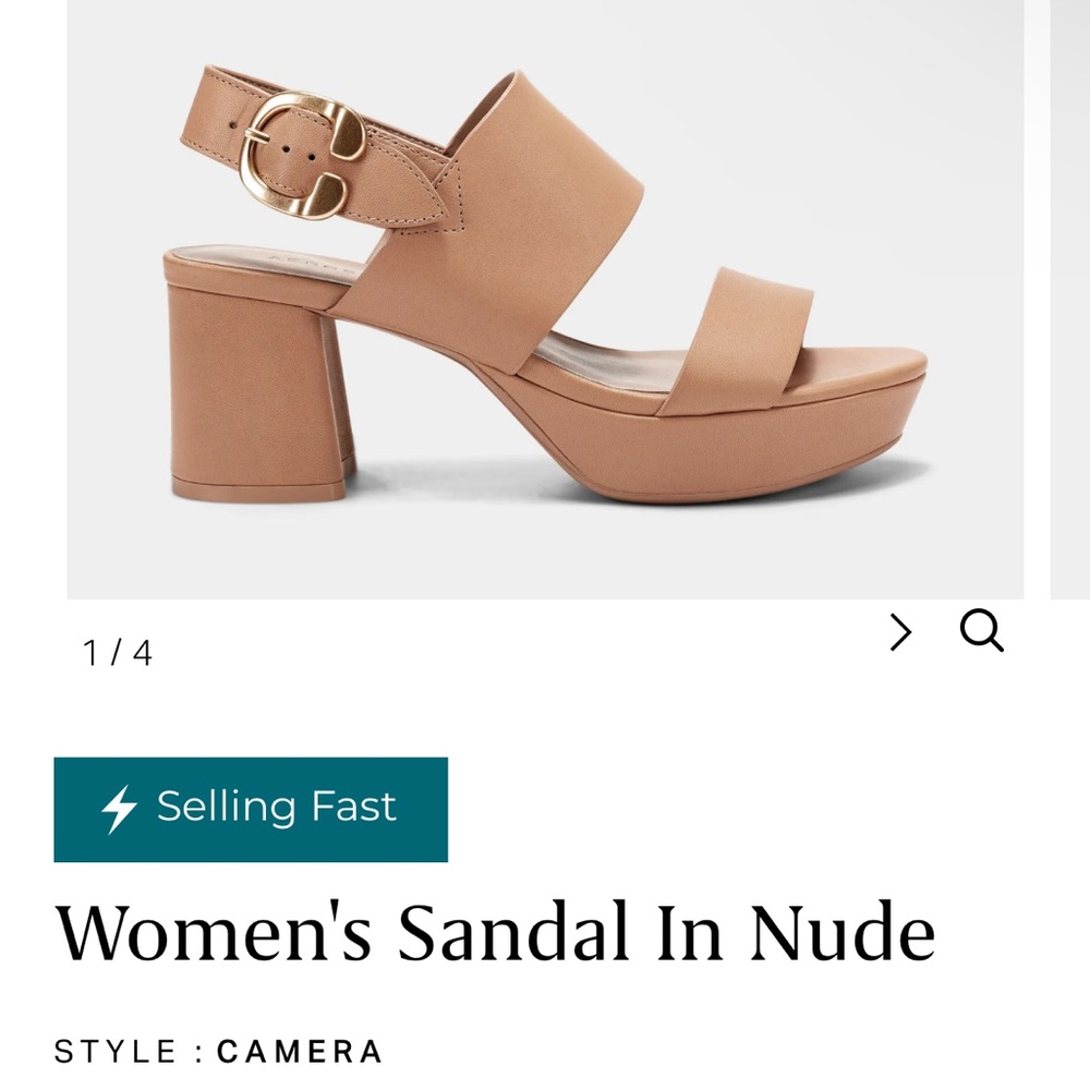 Aerosoles Camera Platform Heels Nude 8